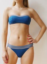 Bandeau Bikini with  Removable Straps - Santorini - Jag London - Jaglondon