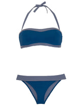 Bandeau Bikini with  Removable Straps - Santorini - Jag London - Jaglondon