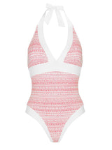 Halter Neck Swimsuit with Tummy Control - Maya Bay - Jag London - Jaglondon