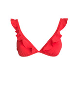 Hawaii Coral Frill Bikini Top - Jaglondon