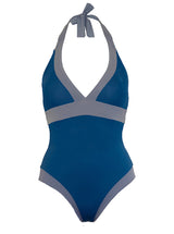 Halter Swimsuit with Tummy Control - Santorini - Jag London